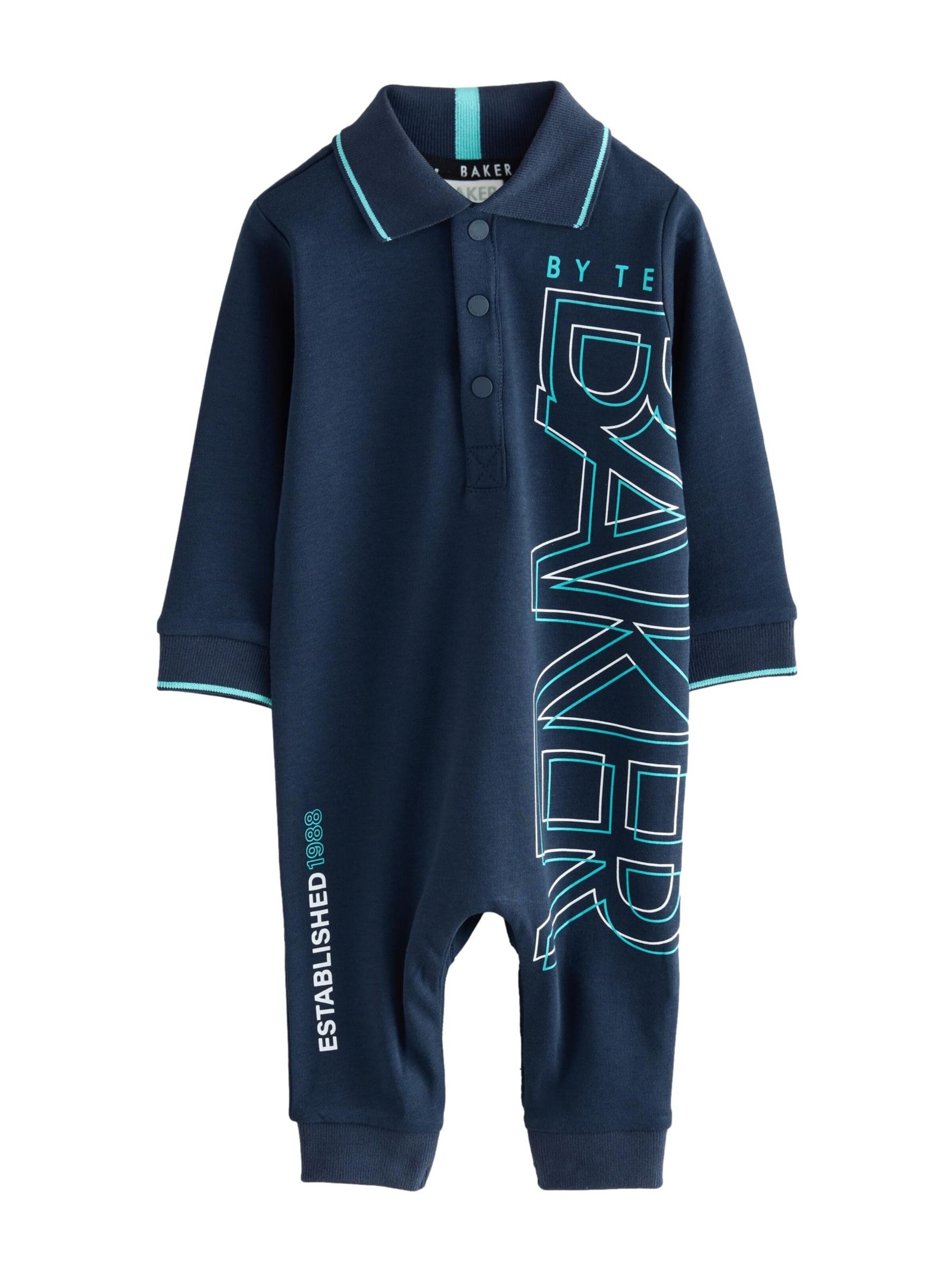 Baker by Ted Baker Strampler in Blau: Vorderseite