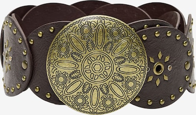 Bershka Gürtel in dunkelbraun / bronze, Produktansicht