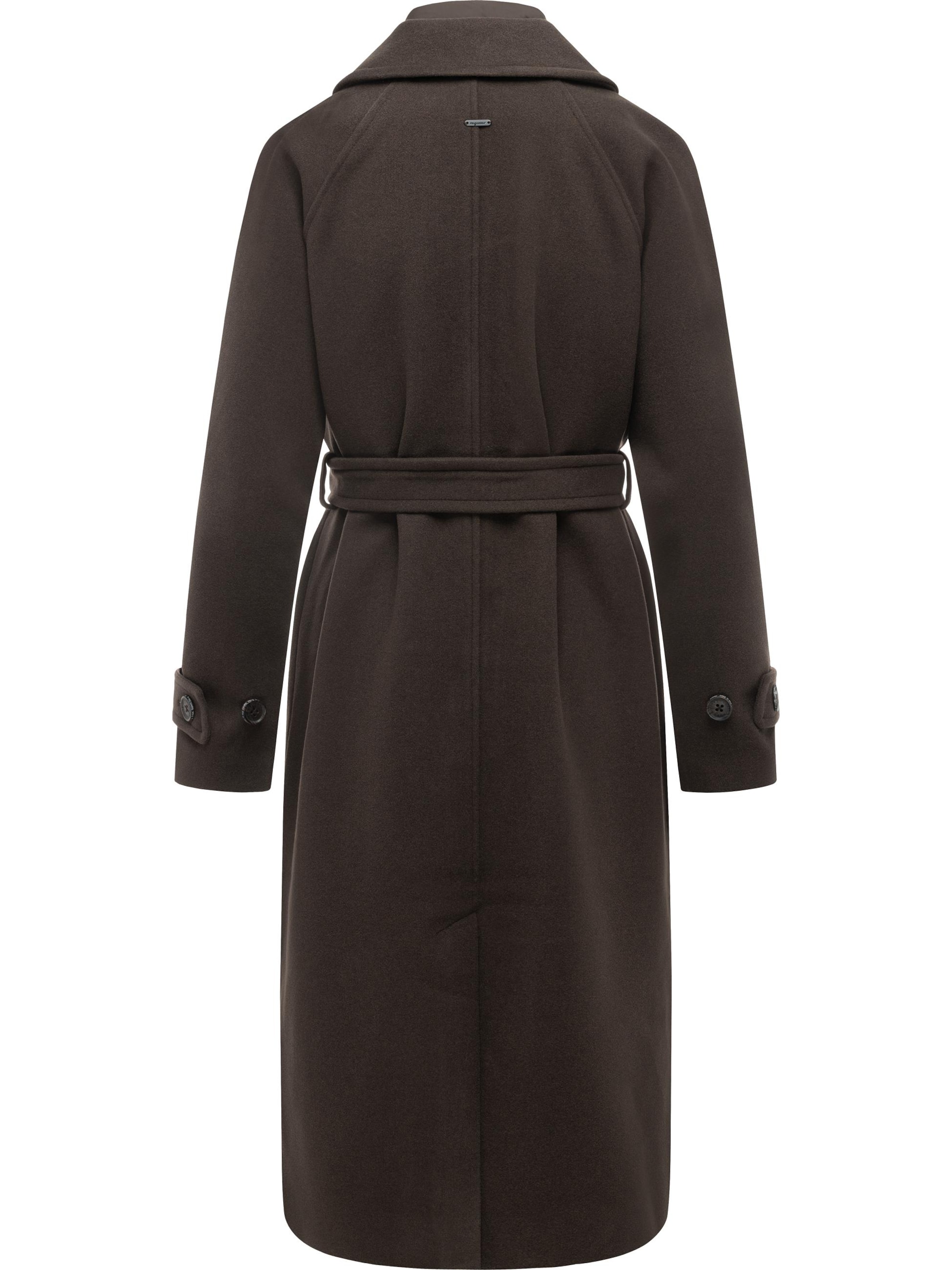 Manteau d’hiver 'Trenchie Felt Y' Ragwear en marron