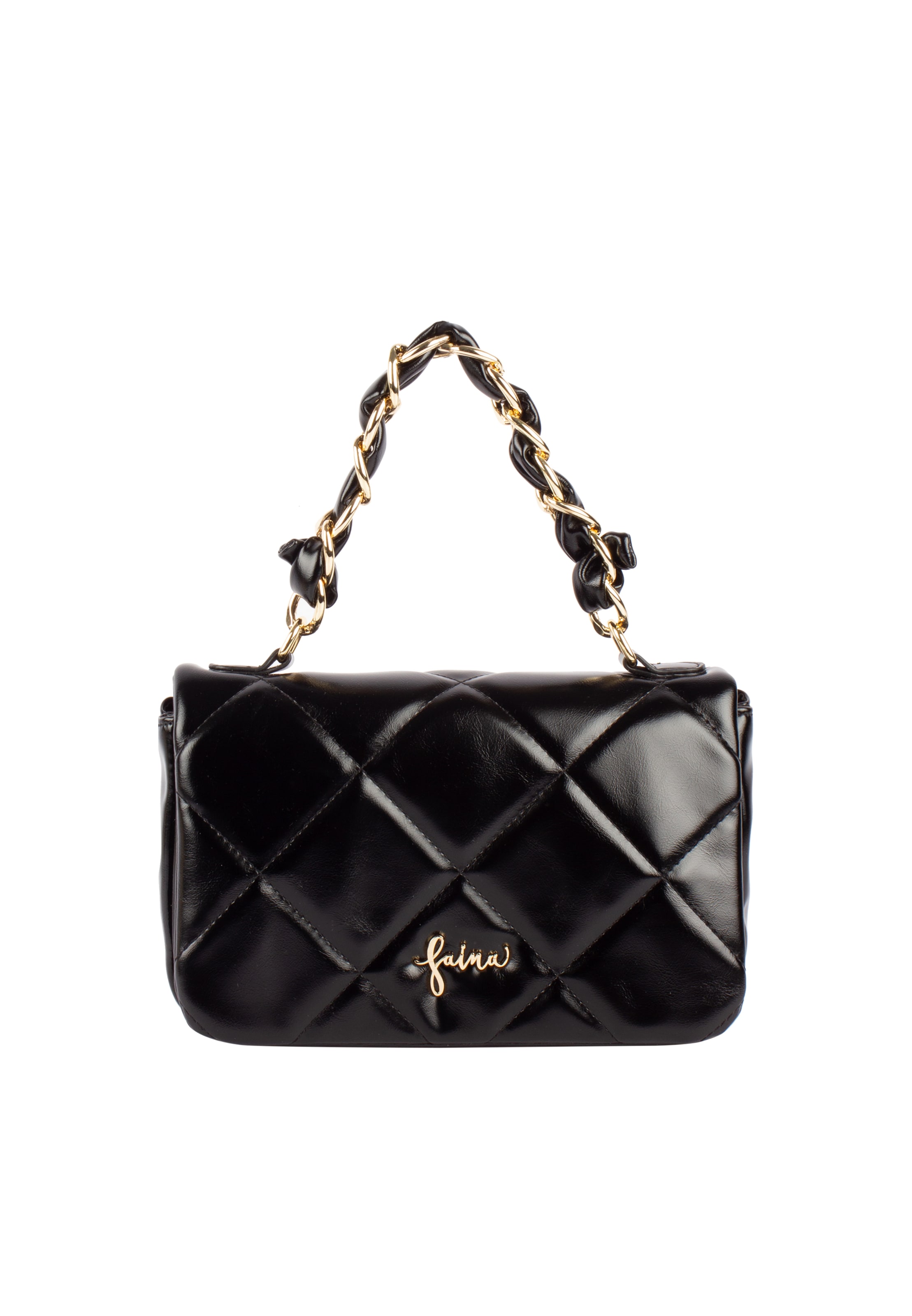 faina Handtas in Zwart: voorkant