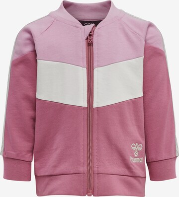 Veste de survêtement 'Sakina' Hummel en rose : devant