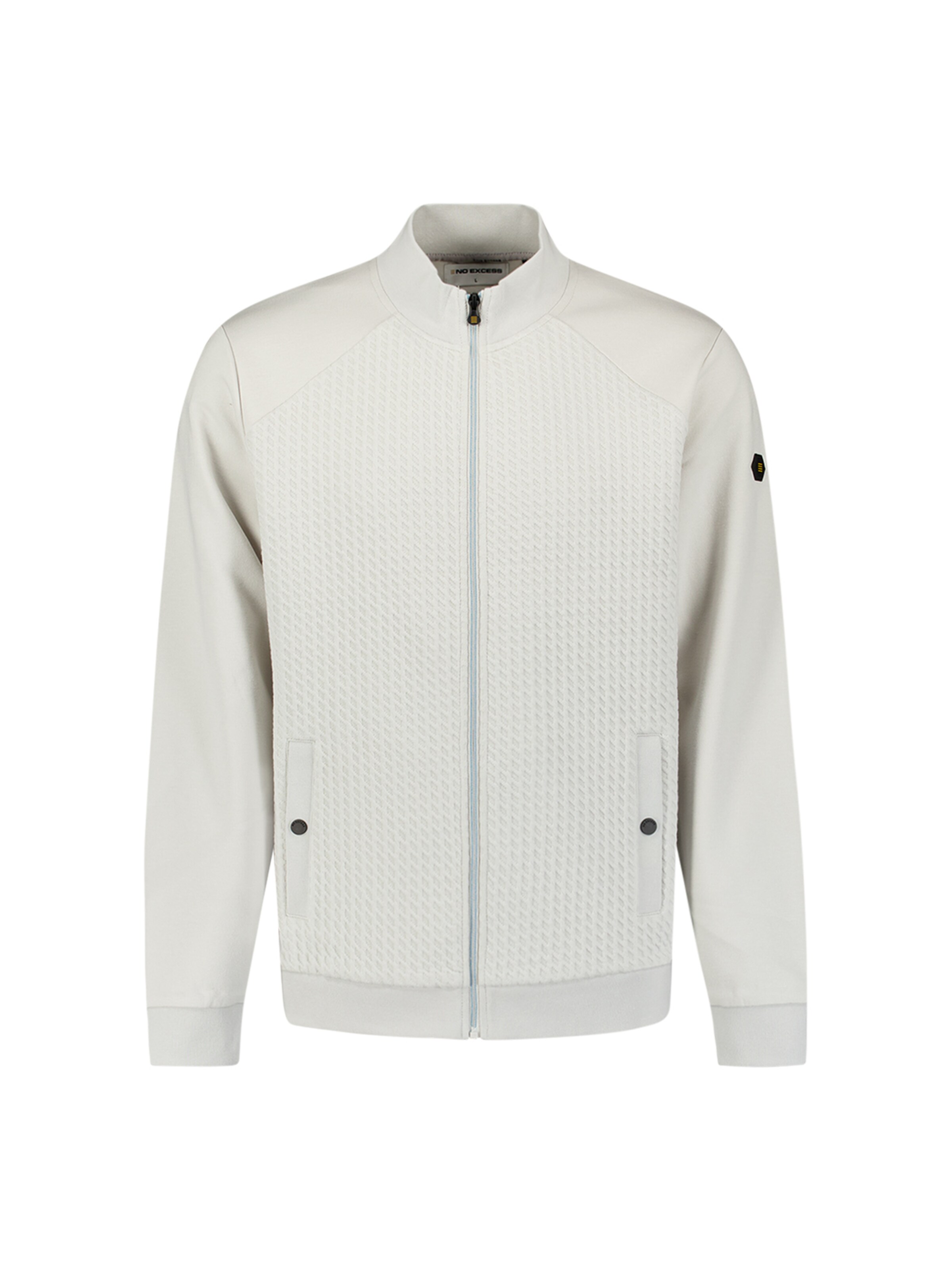 No Excess Sweat jacket in Beige: front