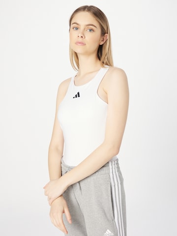 ADIDAS PERFORMANCE Sporttop in Weiß: predná strana