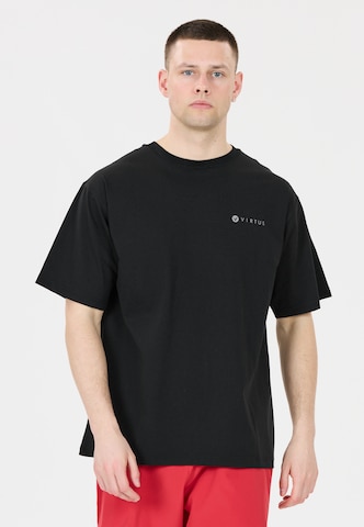 Virtus Functioneel shirt 'Kallan' in Zwart: voorkant