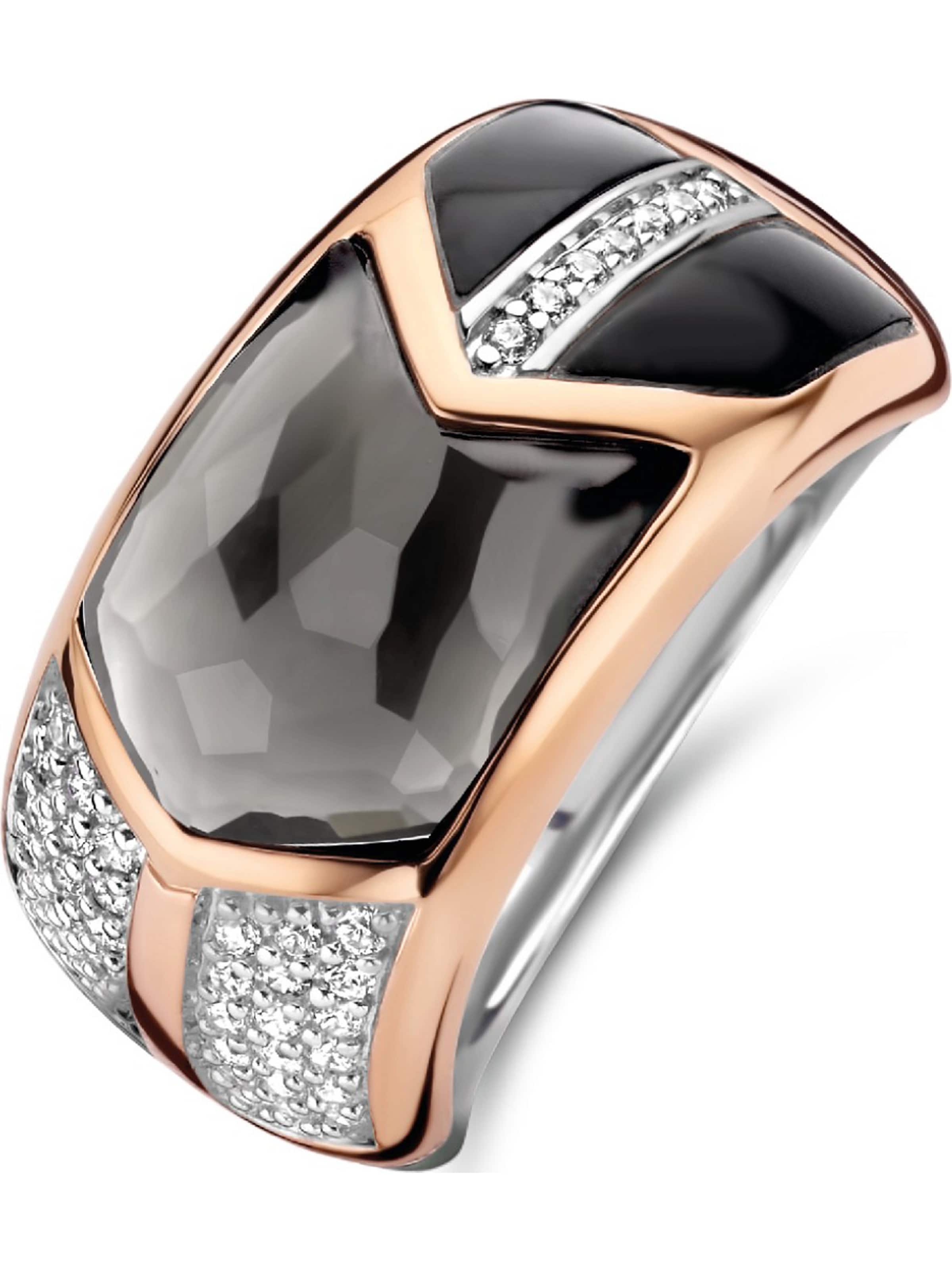 Ti Sento Milano Ring in Schwarz: Vorderseite