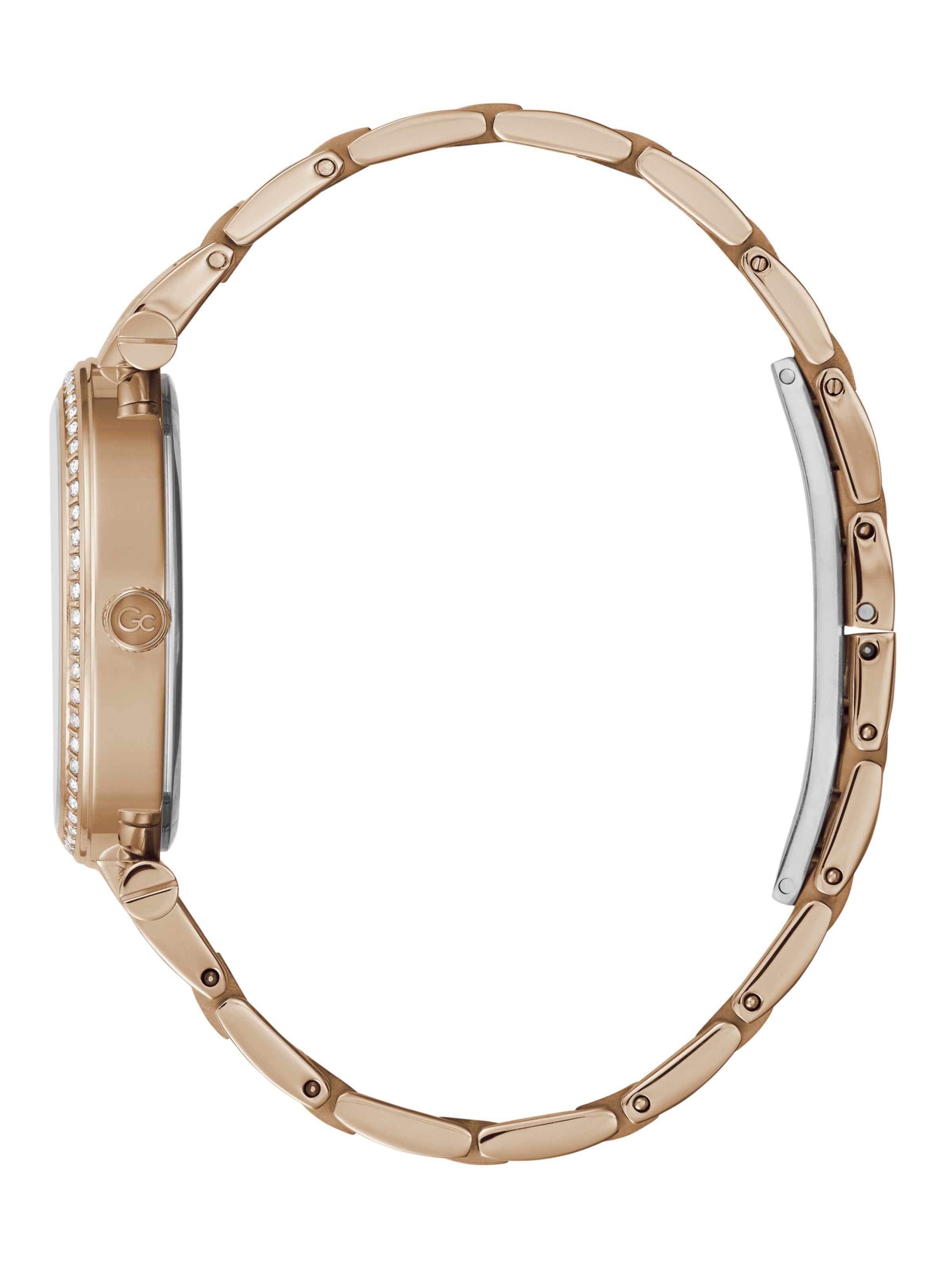 Gc Analoguhr 'Gc LadyCrystal' in Gold