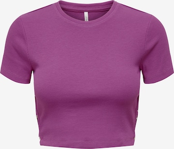 T-shirt 'FREJA' ONLY en violet : devant