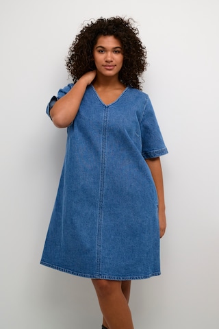 KAFFE CURVE Dress in Blue: front