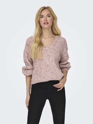 Pull-over 'Veneda' ONLY en rose : devant