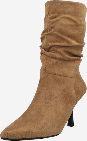 ABOUT YOU Ankle Boots 'Nika' in Brown: front
