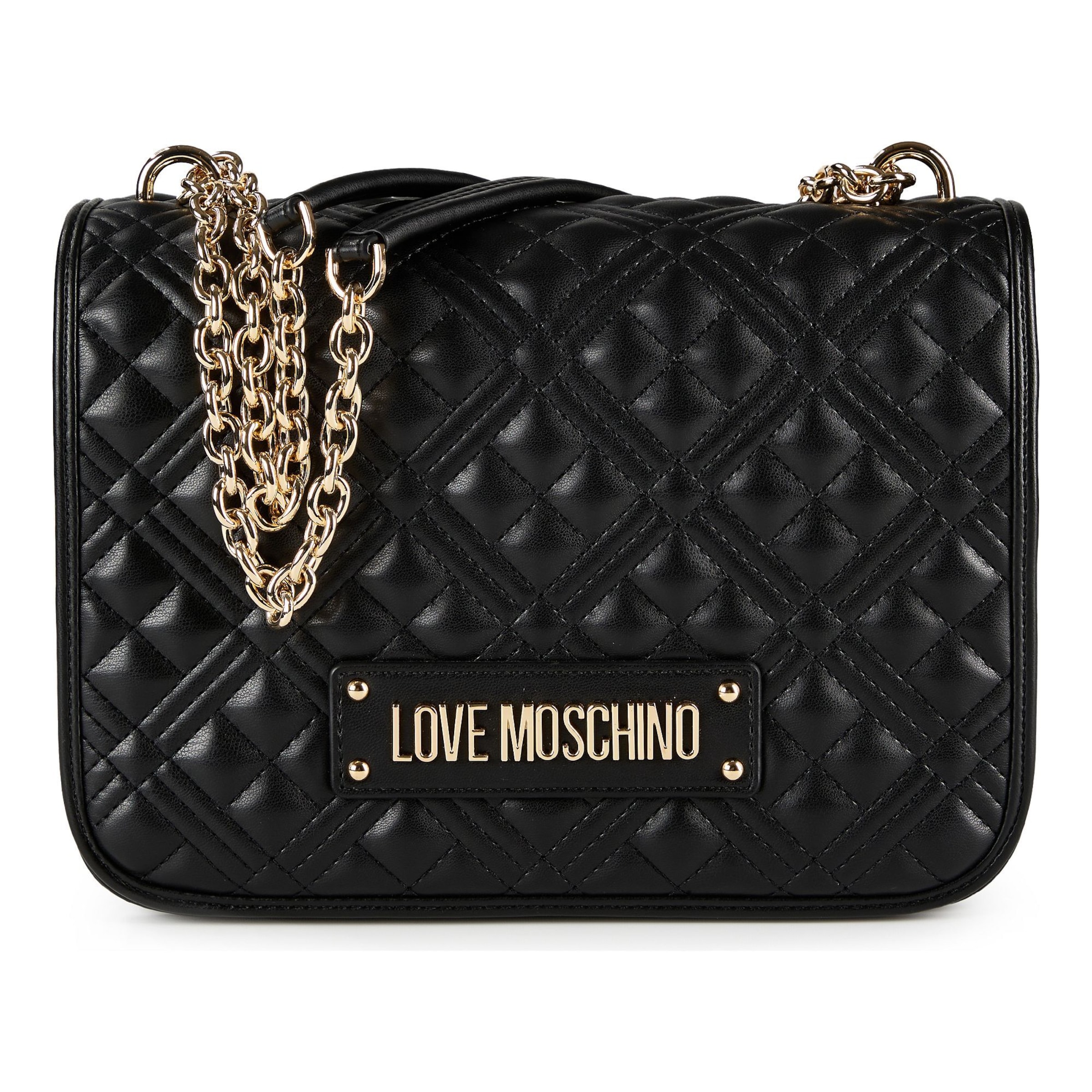 Love Moschino Schultertasche in Schwarz: Vorderseite