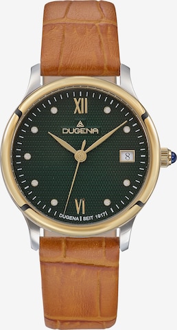 DUGENA Analog Watch in Brown: front