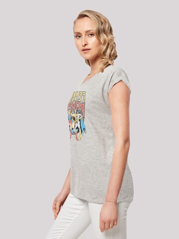 F4NT4STIC Shirt 'DC Comics Wonder Woman Femme Power' in Grey