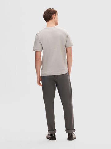 SELECTED HOMME T-Shirt 'Aspen' in Grau