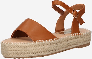 GLAMOROUS Sandals in Brown: front