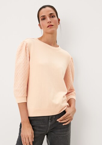 s.Oliver Sweatshirt in Orange: predná strana