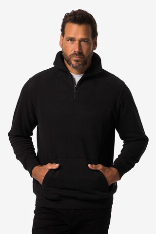 Sweat-shirt JP1880 en noir : devant