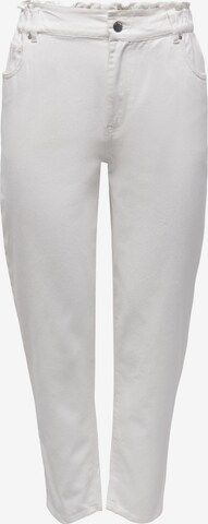 JDY Regular Trousers 'ZIZZY' in White: front