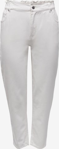 JDY Regular Pants 'ZIZZY' in White: front