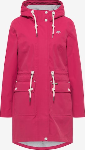 Schmuddelwedda Between-Seasons Coat in Pink: front