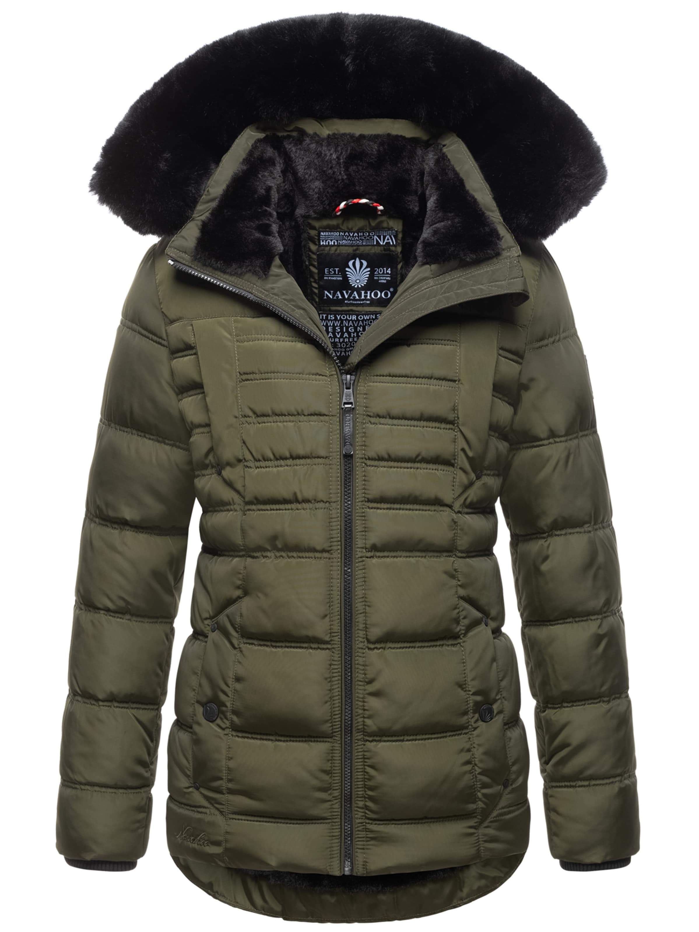 NAVAHOO Winter Jacket in Green: front