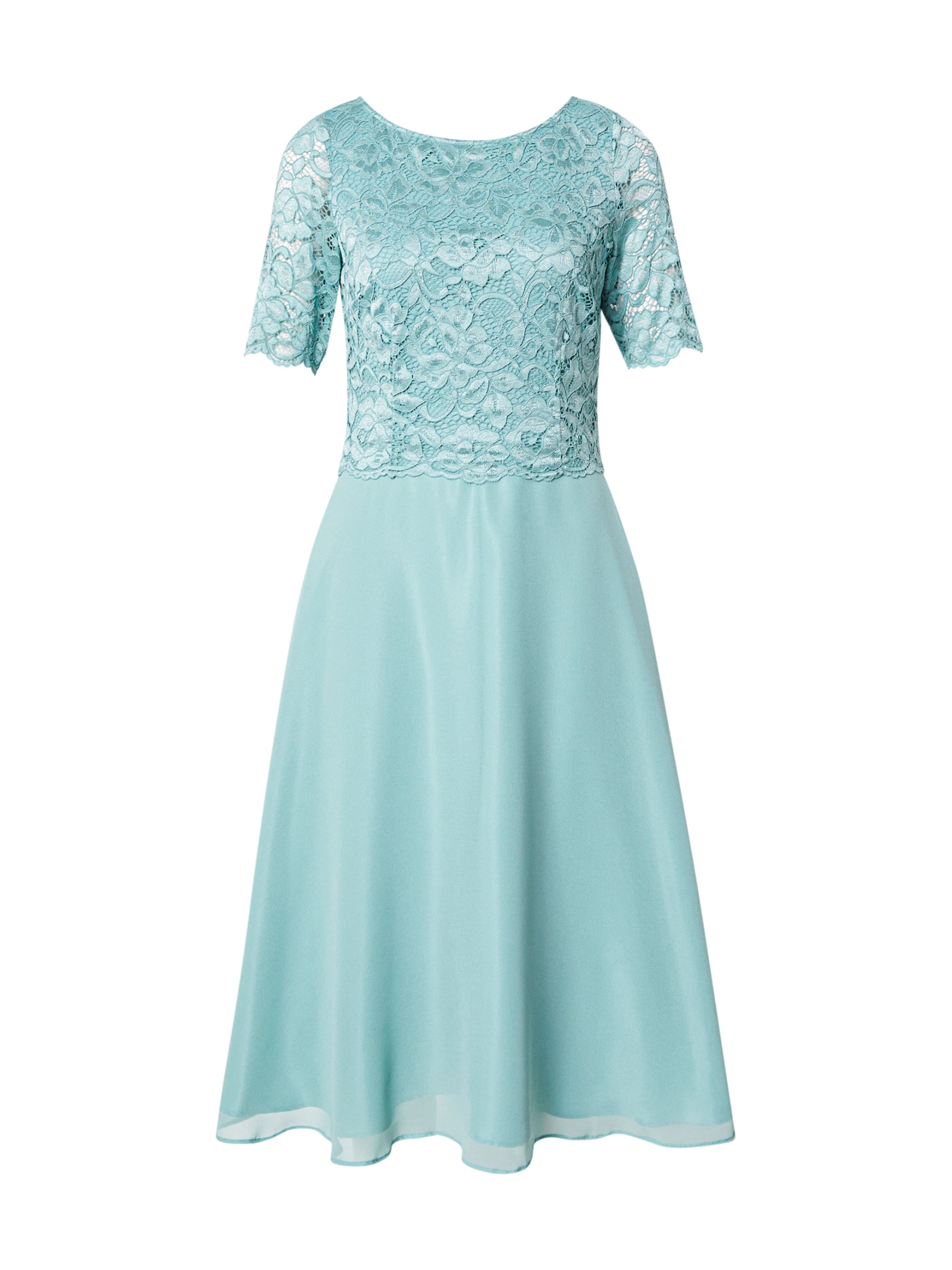 zaļš Vera Mont Kokteiļkleita: no priekšpuses