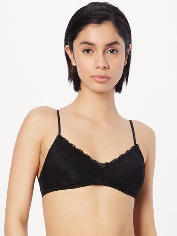 Cotton On Body Triangle Bra in Black: front