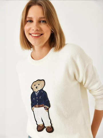 Bianco Lucci Pullover in Weiß