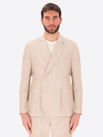 Distretto12 Regular fit Colbert 'CERTO' in Beige: voorkant