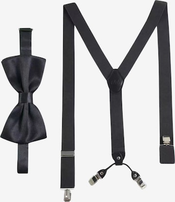 Bretelles de pantalon Massi Morino en noir : devant