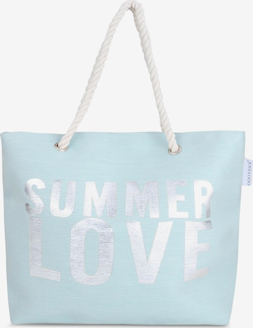 normani Beach Bag in Blue: front