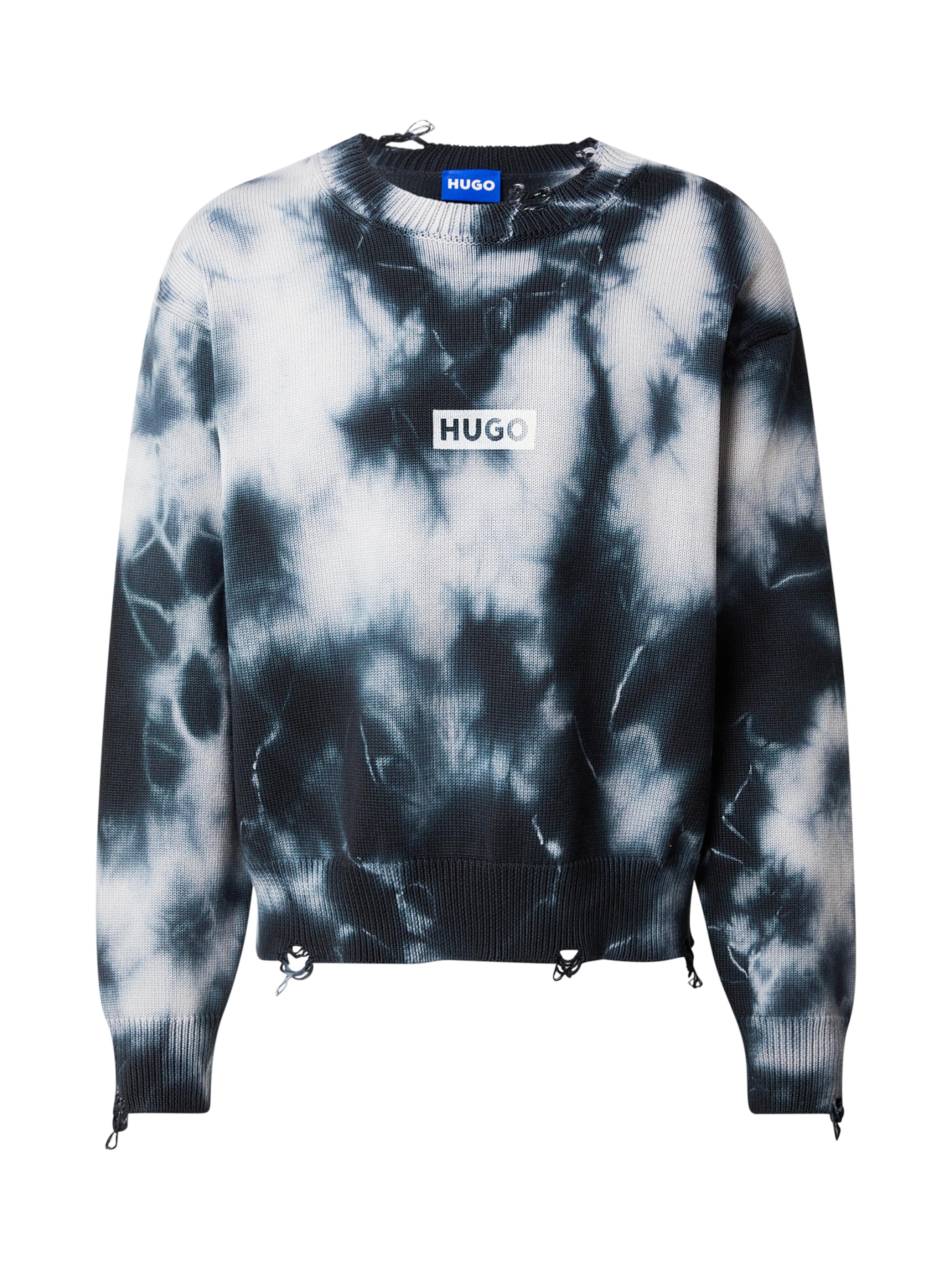 HUGO Svetr 'Sestroy' – černá: přední strana