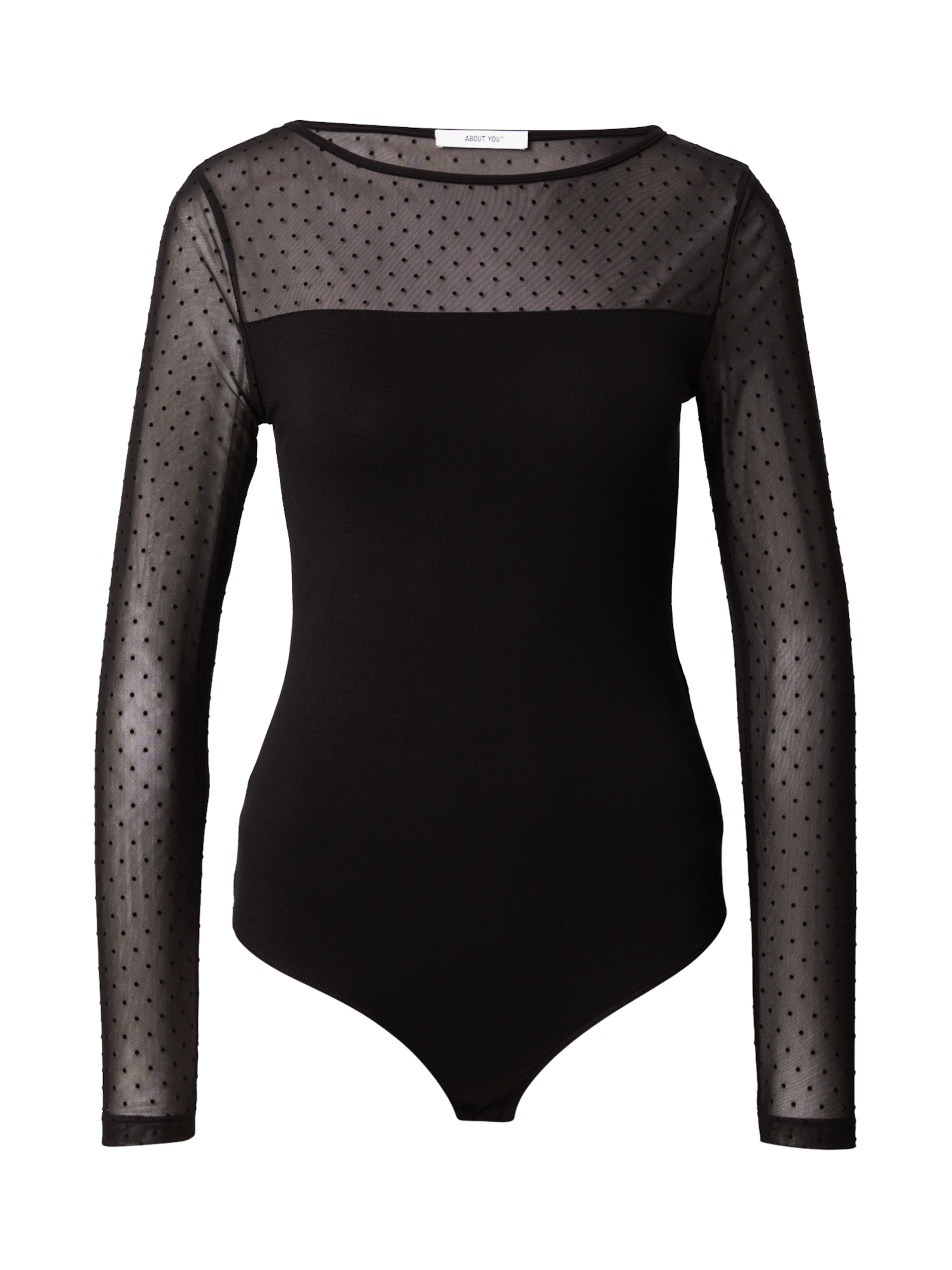 melns ABOUT YOU Bodijs-krekls 'Heidi': no priekšpuses