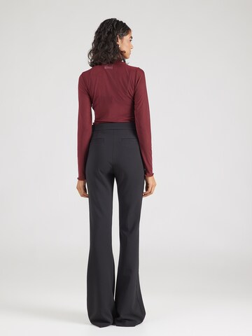 évasé Pantalon Elisabetta Franchi en noir