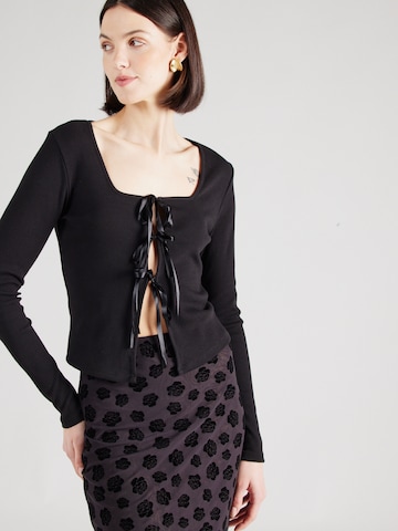 Cardigan 'BONNIE' PIECES en noir