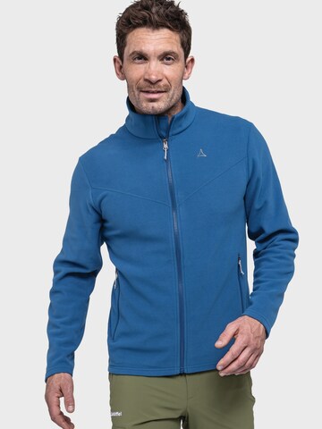 Schöffel Athletic fleece jacket ' Hiking Fleece Jk Style Qutang ' in Blue: front