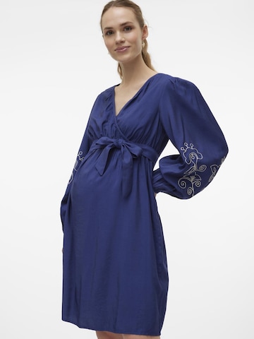 MAMALICIOUS Kleid 'Nanaz Tess' in Blau: predná strana