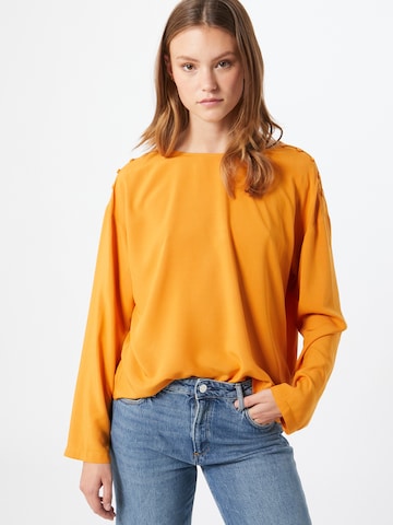 TOM TAILOR DENIM Blouse in Geel: voorkant