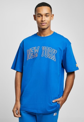Starter Black Label Regular Fit T-Shirt 'New York' in Blau: predná strana