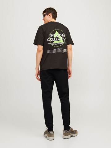 JACK & JONES Tapered Trousers 'Will Fusion' in Black
