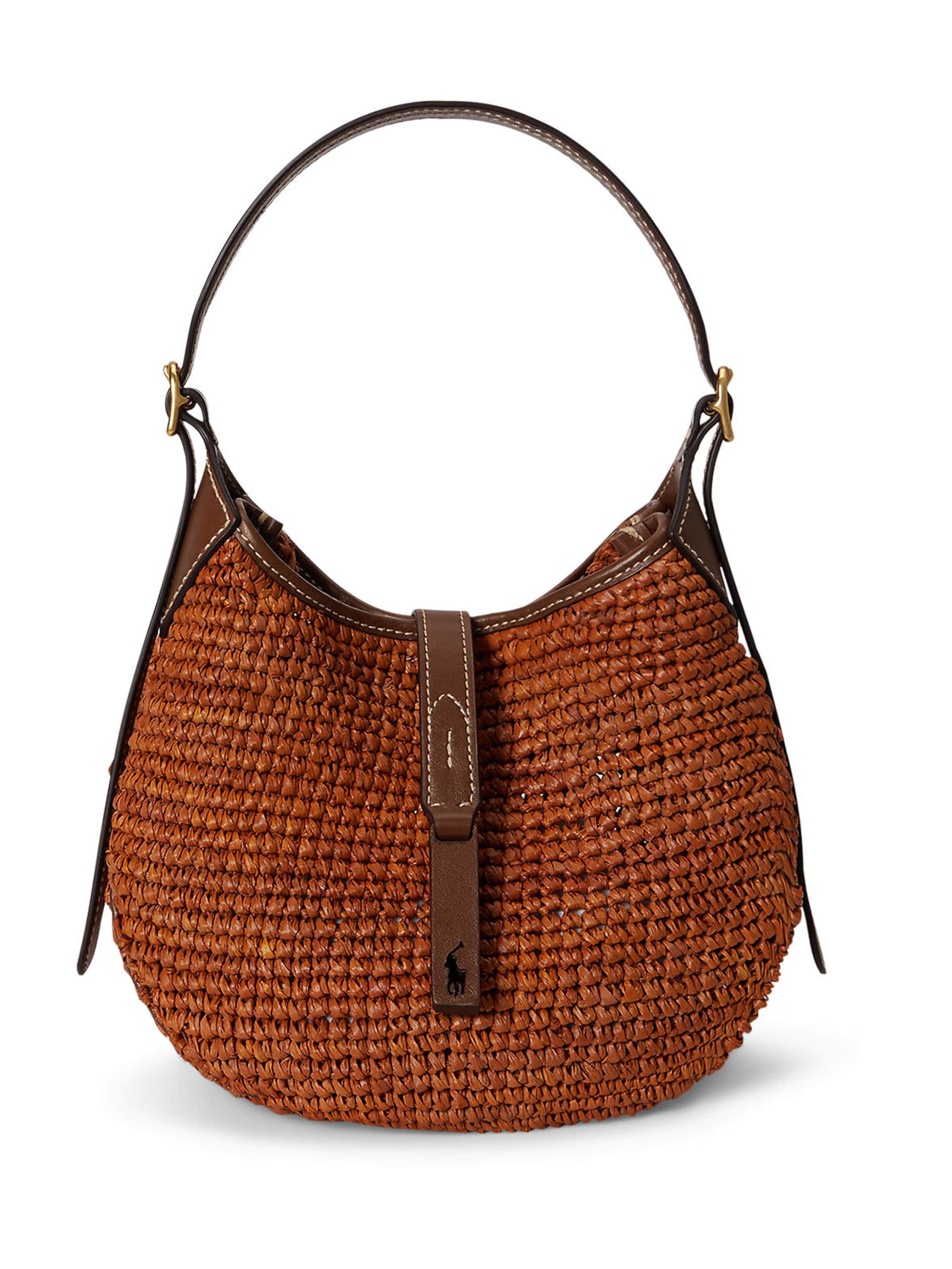 Sac bandoulière Polo Ralph Lauren en marron : devant