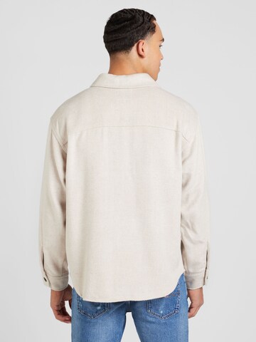 JACK & JONES Comfort fit Overhemd 'JJEBRADLEY OLLIE' in Beige