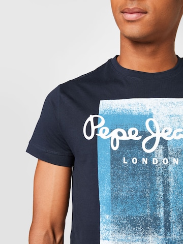 T-Shirt 'SAWYER' Pepe Jeans en bleu