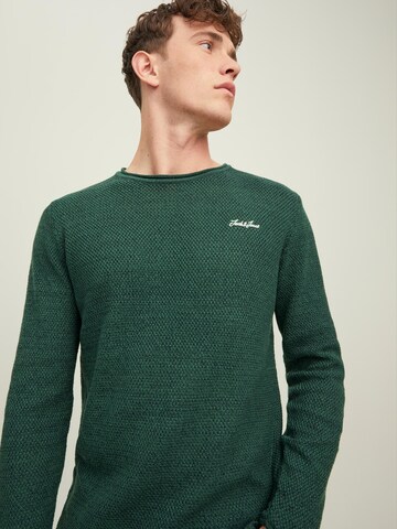 JACK & JONES Pullover 'Paul Tons' in Grün