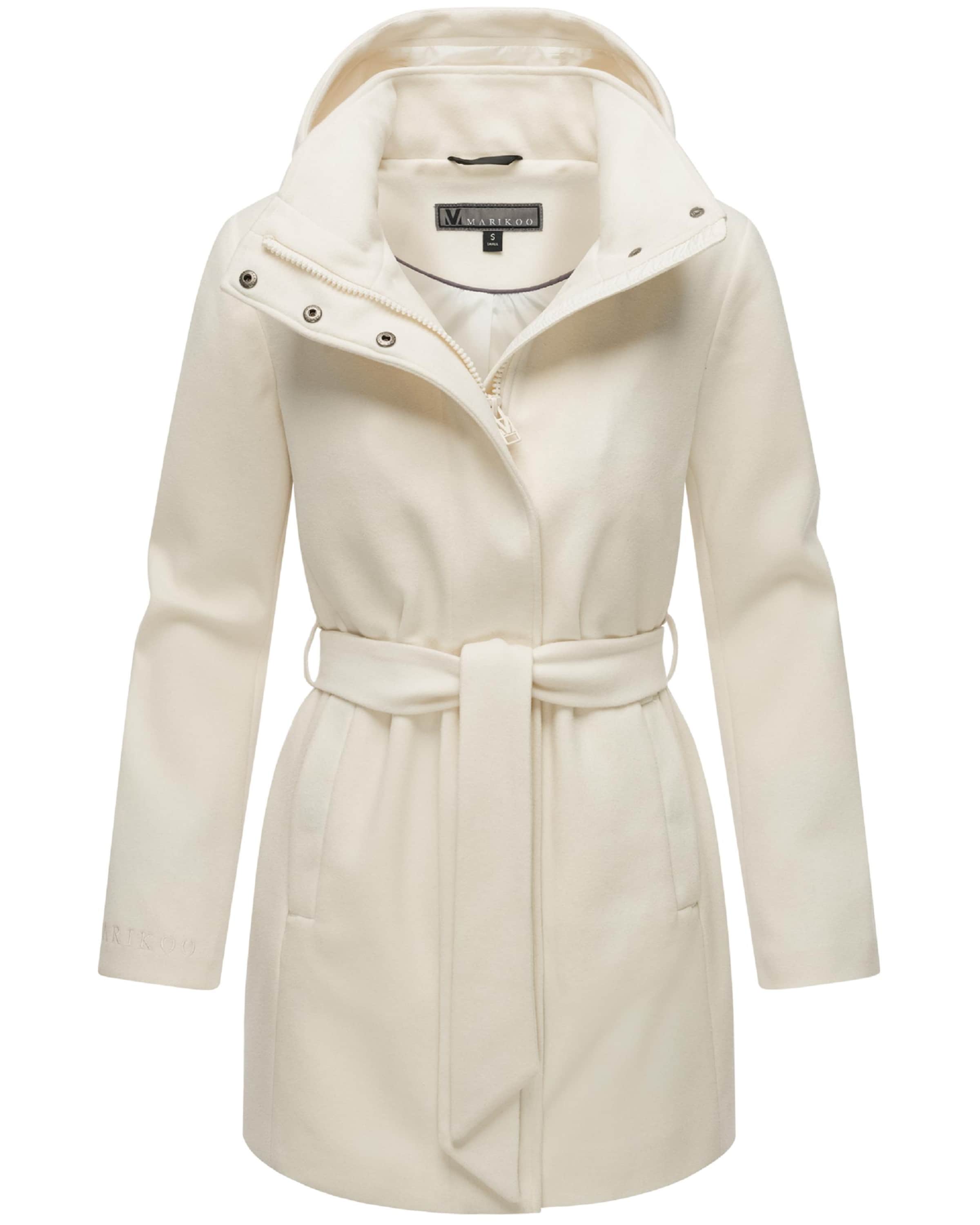 MARIKOO Демисезонное пальто 'Katalinaa 16' в Белый