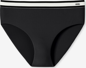 SCHIESSER Bikini Bottoms 'Aqua Californian Dream' in Black: front