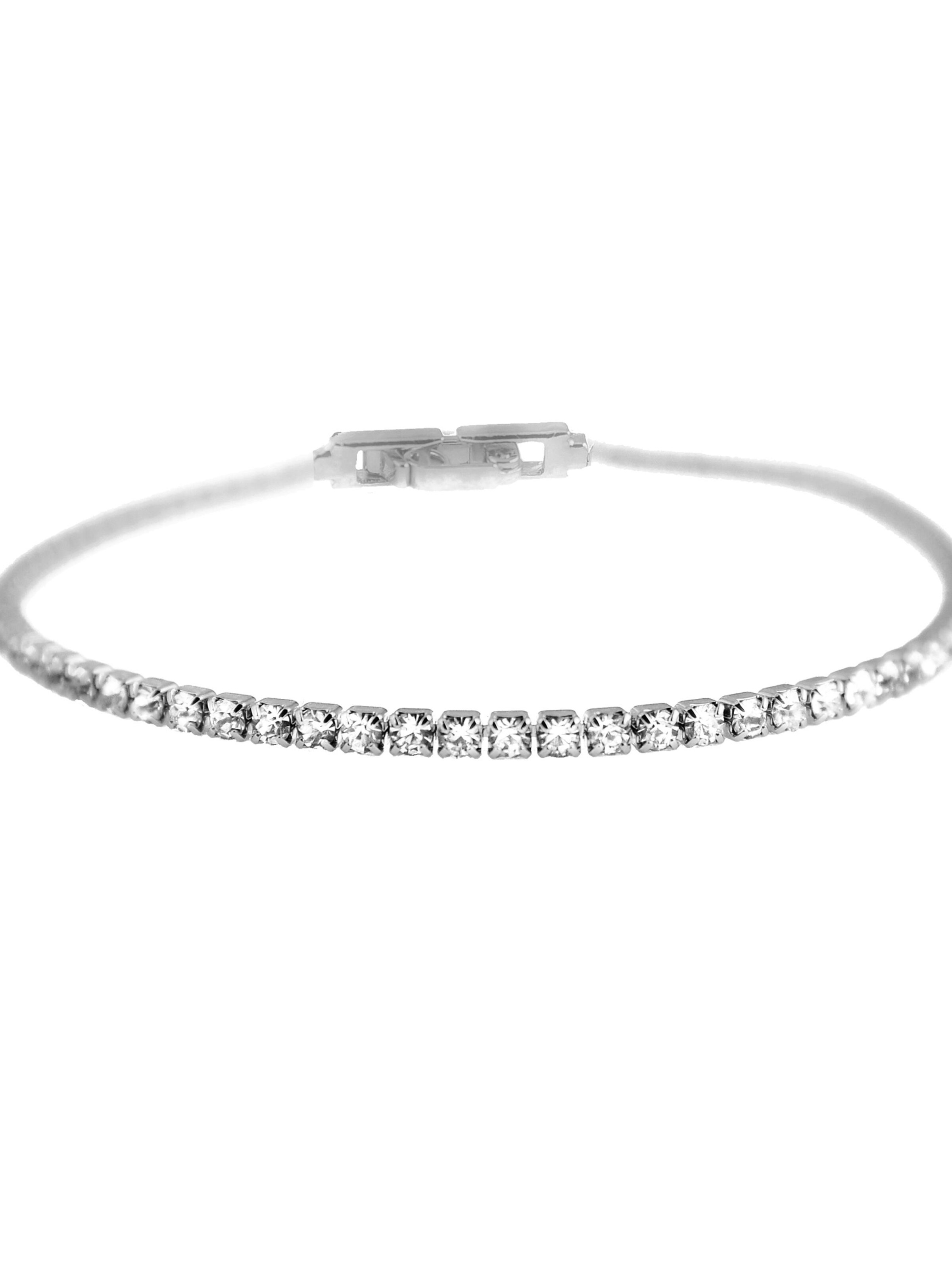 Bracelet 'Kayla' Luxenter en argent : devant