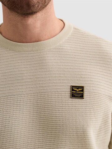 PME Legend Pullover 'Pullover in 100% cotton mouliné with texture' i beige