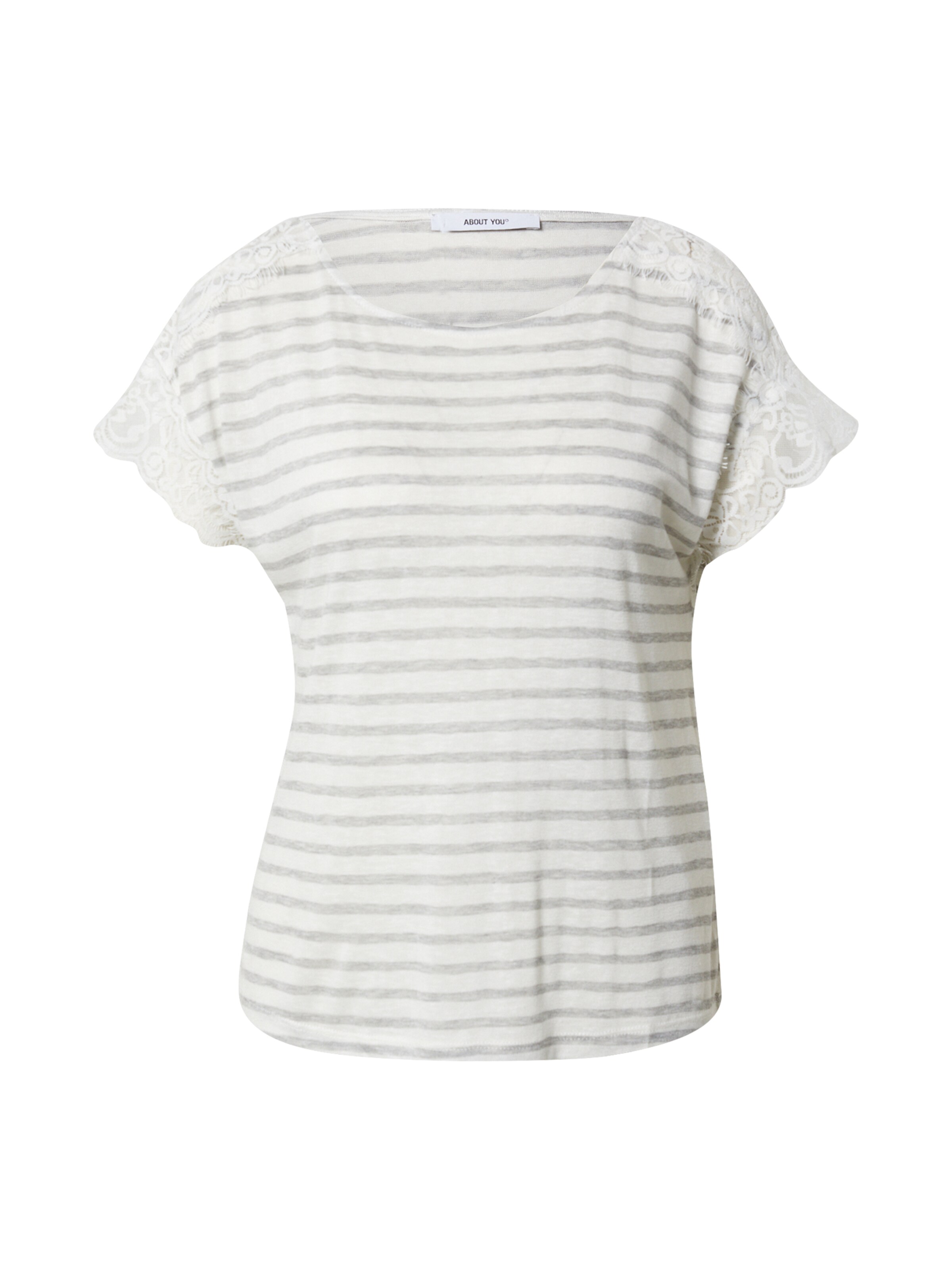 T-shirt 'Karima' ABOUT YOU en blanc : devant