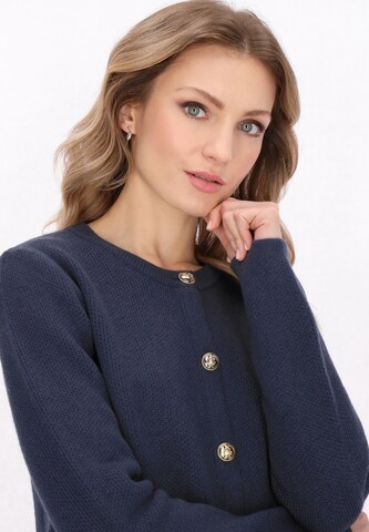 DreiMaster Klassik Gebreid vest in Blauw